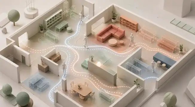 Motion Guided Layout Design